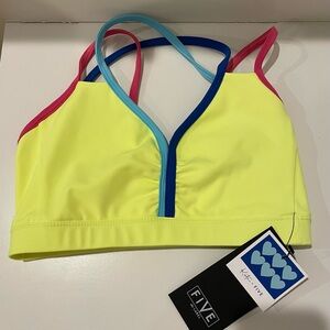 NWT FIVE Dancewear Beast Mode Bra - Highlighter | Adult S